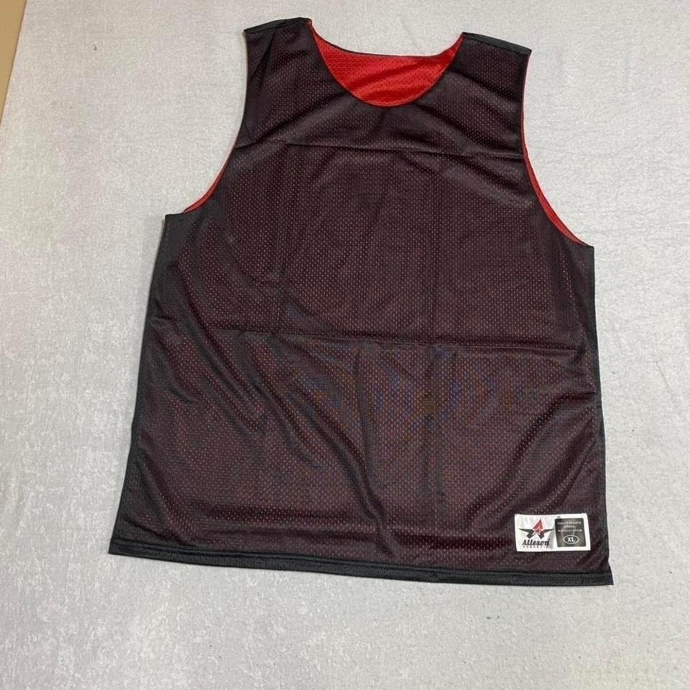 Alleson Athletic New red‎ & black reversible basketball jersey XL Unisex. SKU503
